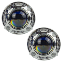 Маски для лінз MS A-106 3.0" Silver White+Yellow к-т.
