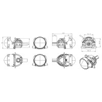 BiLED Original 3.0" 63/75W 5500К Dual chip к-т.