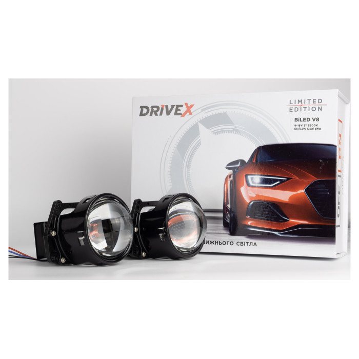 BiLED V8 3,0"55/62W 5500K к-т.