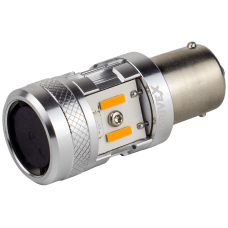 Glow FAN4 S25(1) Amber 10-16V 30W 1000Lm 1156/P21W BA15S d-15mm A