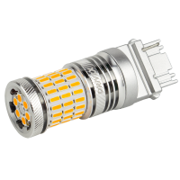 T25(1)-220 Amber 12-24V 5.5W 200Lm 3156/P27W base-16mm USA A