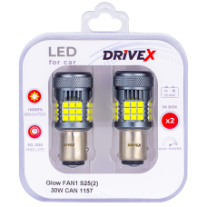 Glow FAN1 S25(2) 9-48V 30W CAN 3000Lm 1157/P21/5W BAY15D d-15mm к-т.
