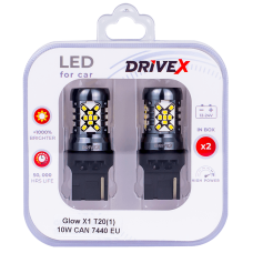 Glow X1 T20(1) 12-24V 10W CAN 1200Lm 7440/W21W base-16mm EU к-т.