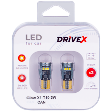 Glow X1 T10 12-24V 3W CAN 400Lm W5W base-10mm к-т.