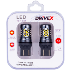 Glow X1 T20(2) 12-24V 10W CAN 1200Lm 7443/W21/5W base-16mm EU к-т.