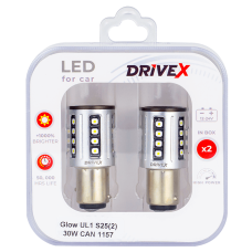 Glow UL1 S25(2) 9-48V 30W CAN 2600Lm 1157/P21/5W BAY15D d-15mm к-т.