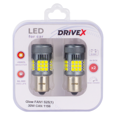 Glow FAN1 S25(1) 9-48V 30W CAN 3000Lm 1156/P21W BA15S d-15mm к-т.