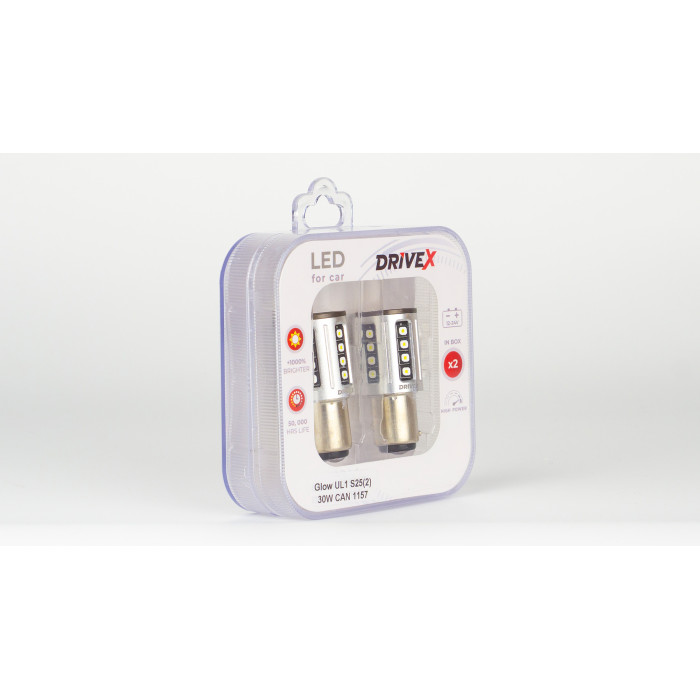 Glow UL1 S25(2) 9-48V 30W CAN 2600Lm 1157/P21/5W BAY15D d-15mm к-т.