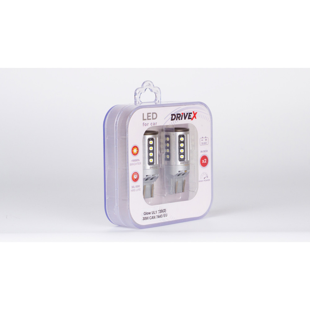 Glow UL1 T20(2) 9-48V 30W CAN 2600Lm 7443/W21/5W base-16mm EU к-т.