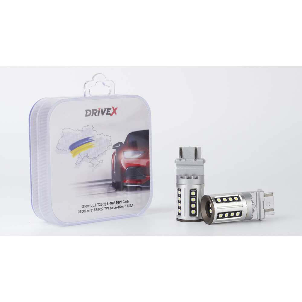 Glow UL1 T25(2) 9-48V 30W CAN 2600Lm 3157/P27/7W base-16mm USA к-т.