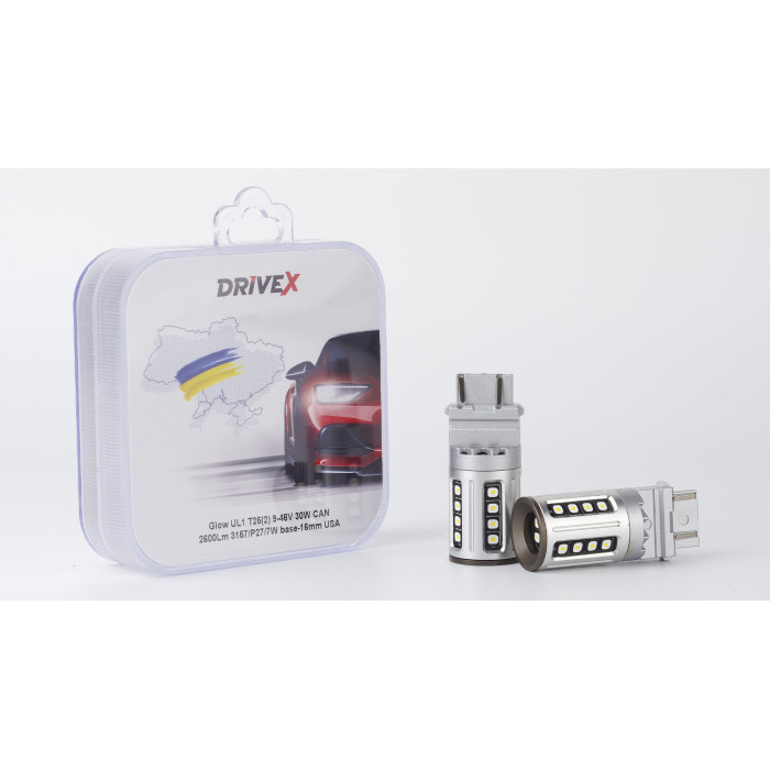 Glow UL1 T25(2) 9-48V 30W CAN 2600Lm 3157/P27/7W base-16mm USA к-т.