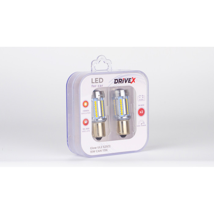 Glow UL2 S25(1) 12V 15W CAN 2600Lm 1156/P21W BA15S d-15mm к-т.