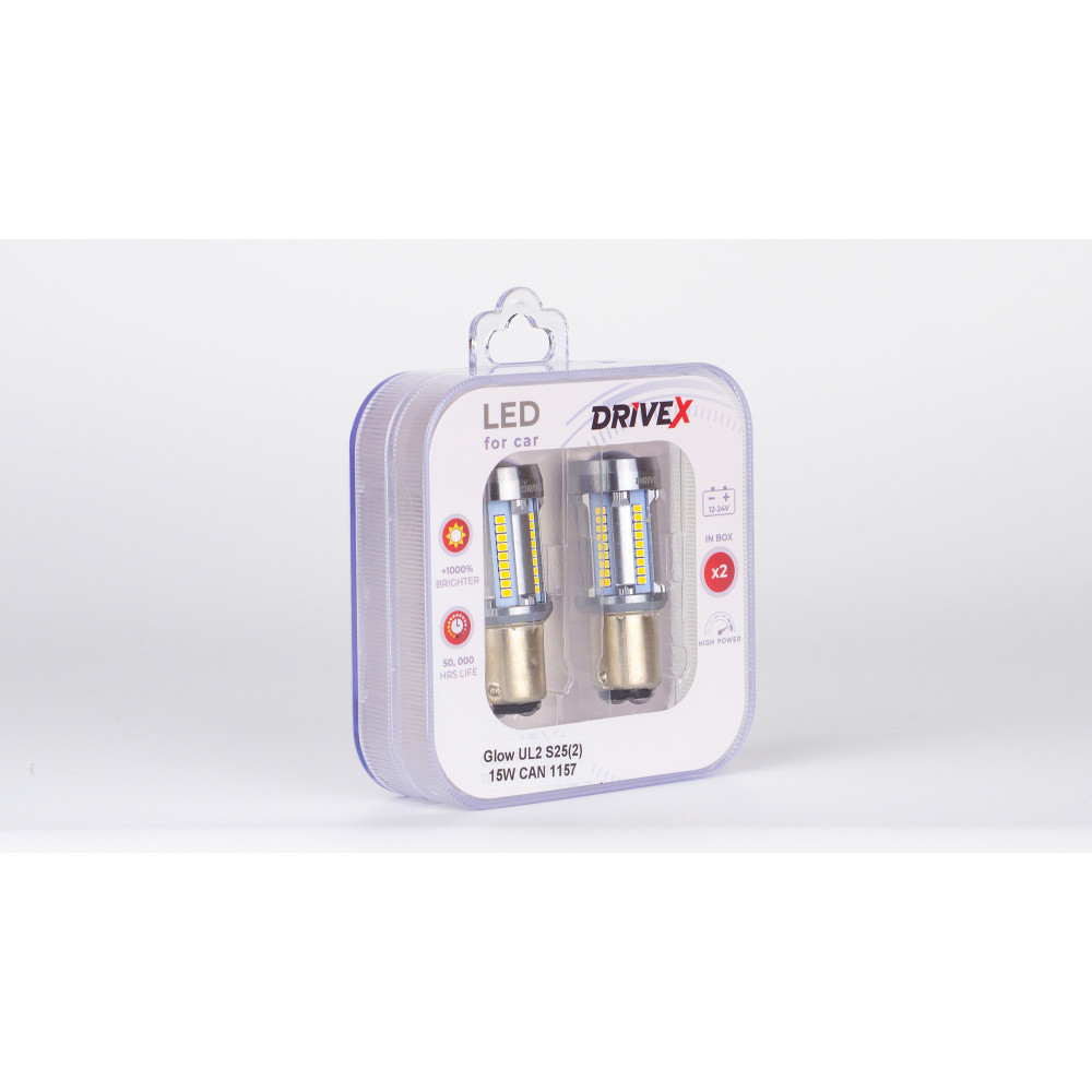 Glow UL2 S25(2) 12V 15W CAN 2600Lm 1157/P21/5W BAY15D d-15mm к-т.