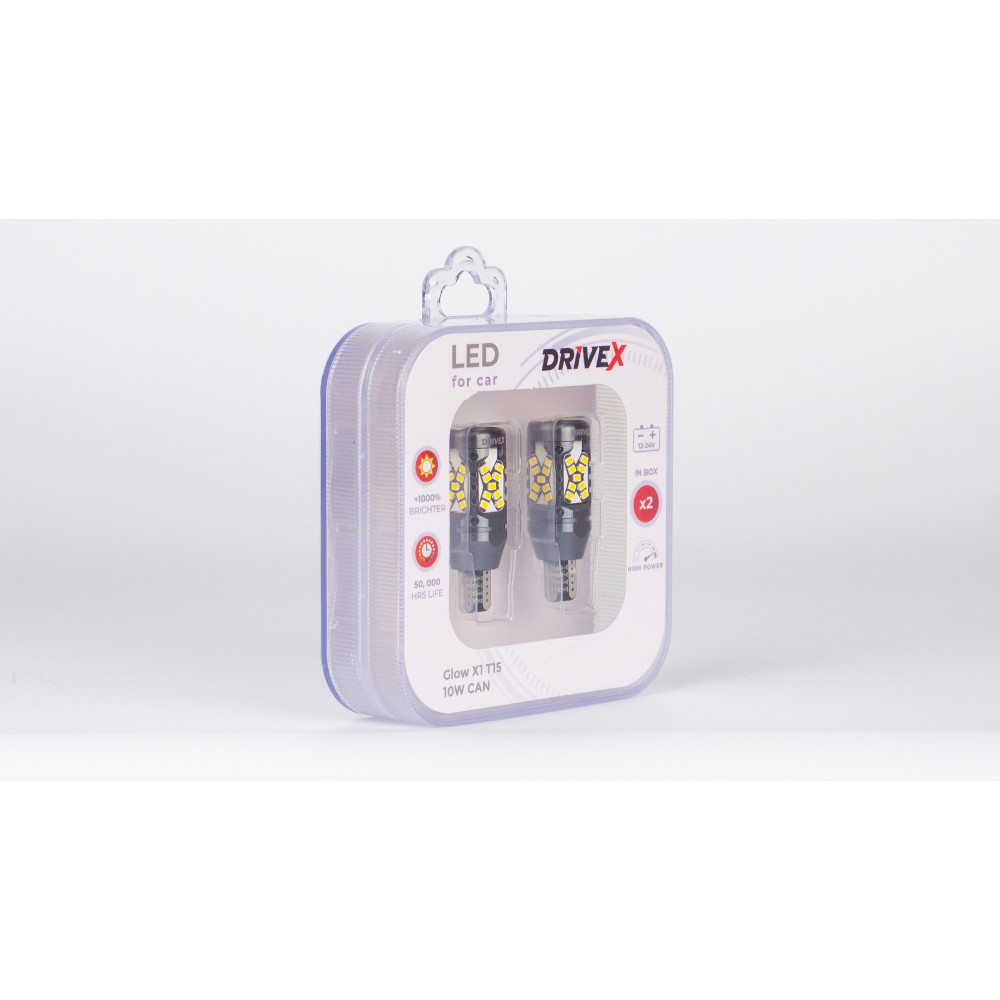 Glow X1 T15 12-24V 10W CAN 1000Lm W16W d-10mm к-т.