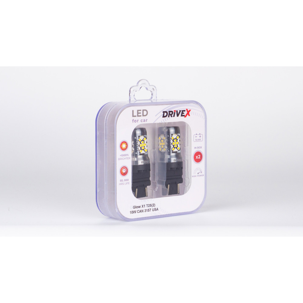 Glow X1 T25(2) 12-24V 10W CAN 1200Lm 3157/P27/7W base-16mm USA к-т.