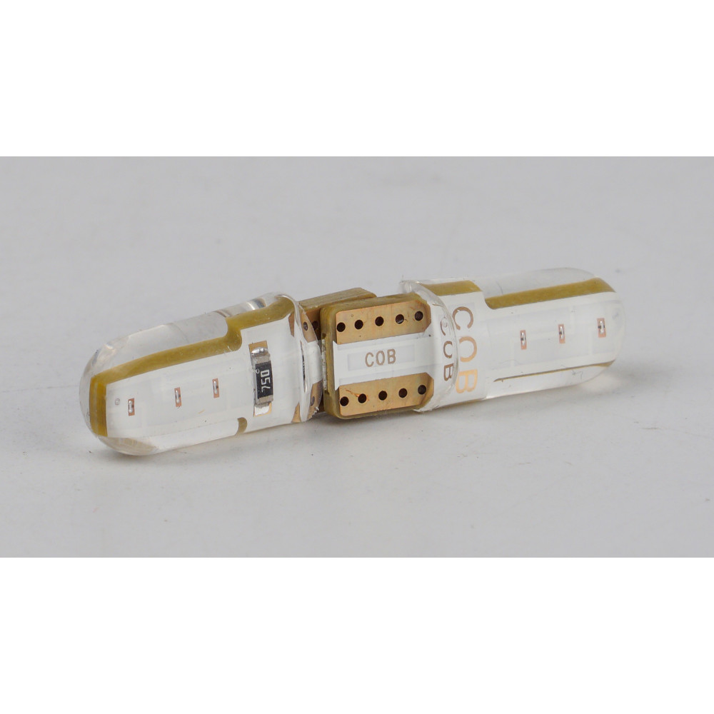 T10-035 Blue COB 0.8W 15Lm 12V W5W base-10mm C