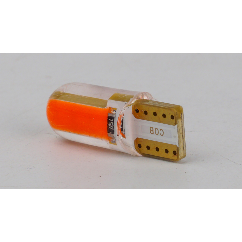 T10-035 Red COB 0.8W 5Lm 12V W5W base-10mm C