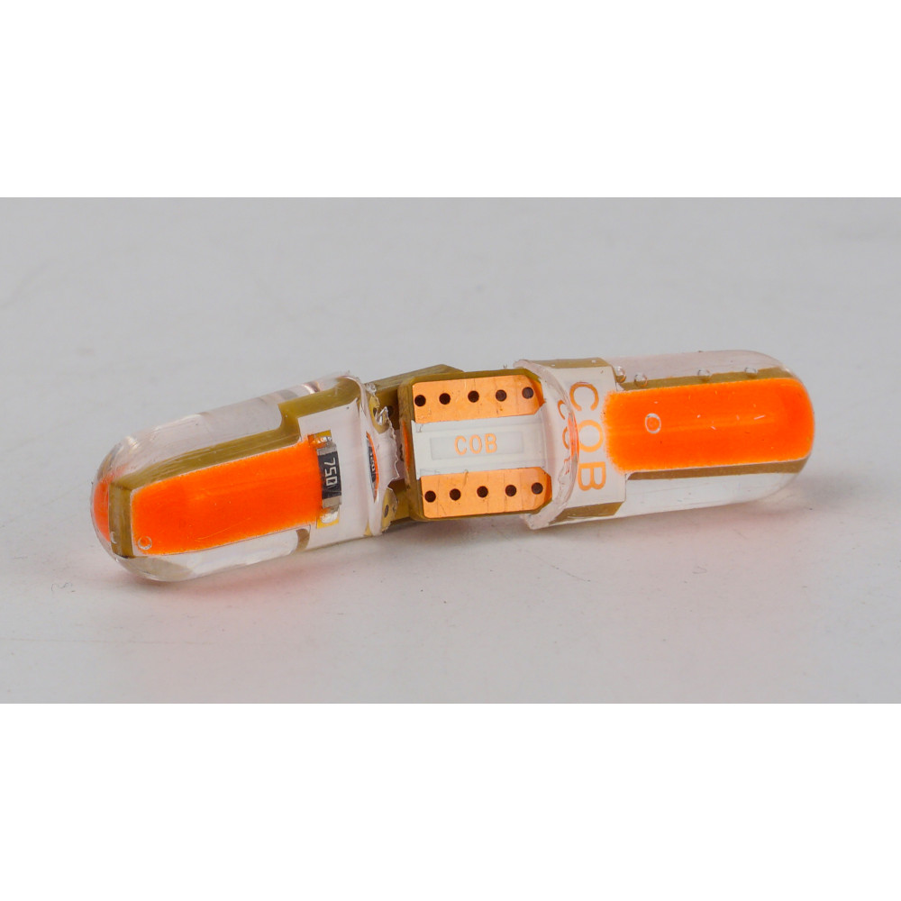 T10-035 Red COB 0.8W 5Lm 12V W5W base-10mm C