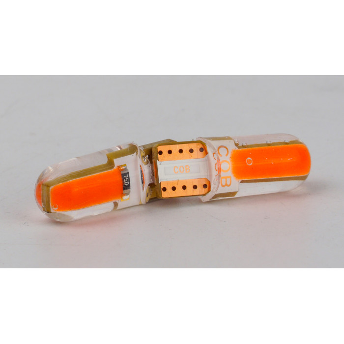 T10-035 Red COB 0.8W 5Lm 12V W5W base-10mm C