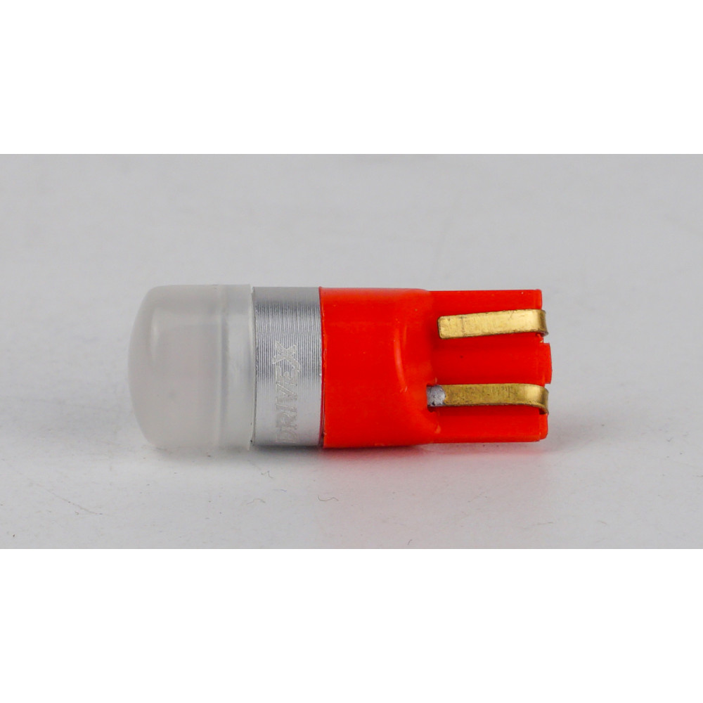 T10-201n Red 1Lm 3030-1 9-36V W5W base-10mm C