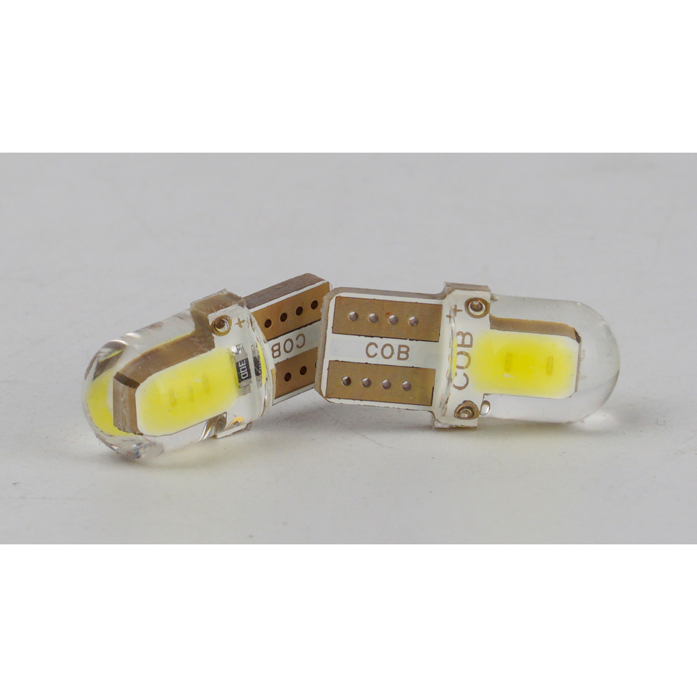 T10-218 White 12V 0.3W 25Lm W5W base-10mm C