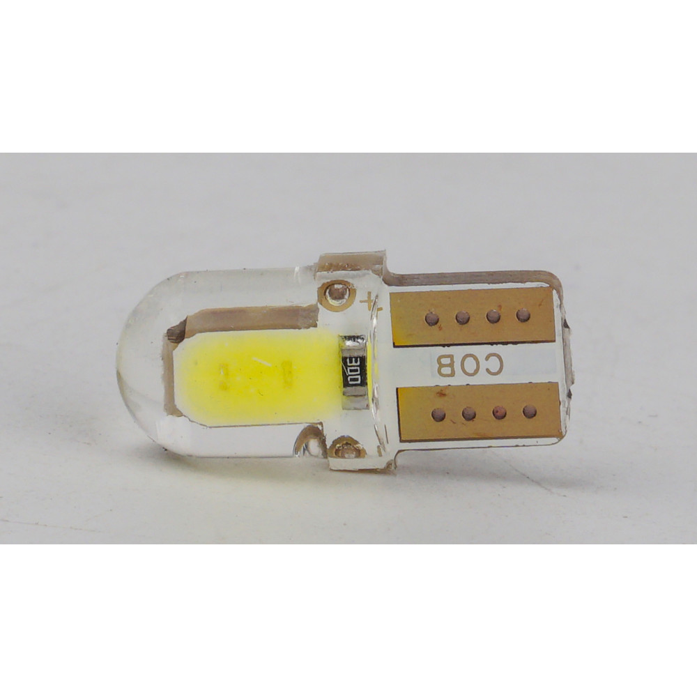T10-218 White 12V 0.3W 25Lm W5W base-10mm C