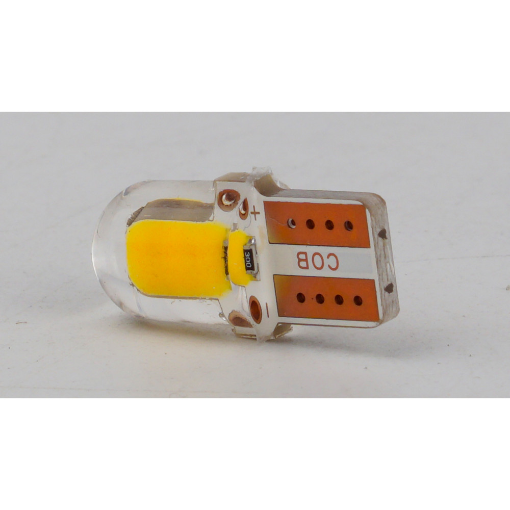 T10-218 Yellow 12V 0.3W 15Lm W5W base-10mm C
