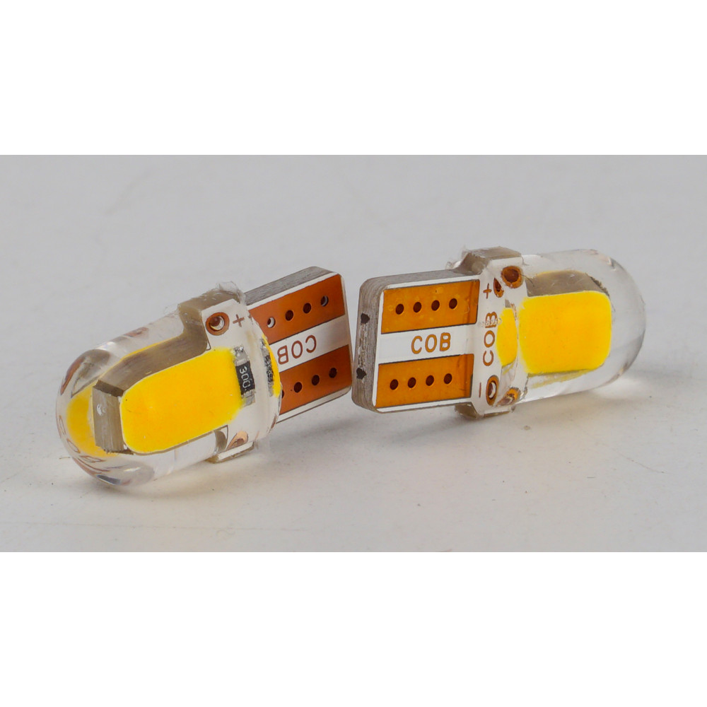 T10-218 Yellow 12V 0.3W 15Lm W5W base-10mm C