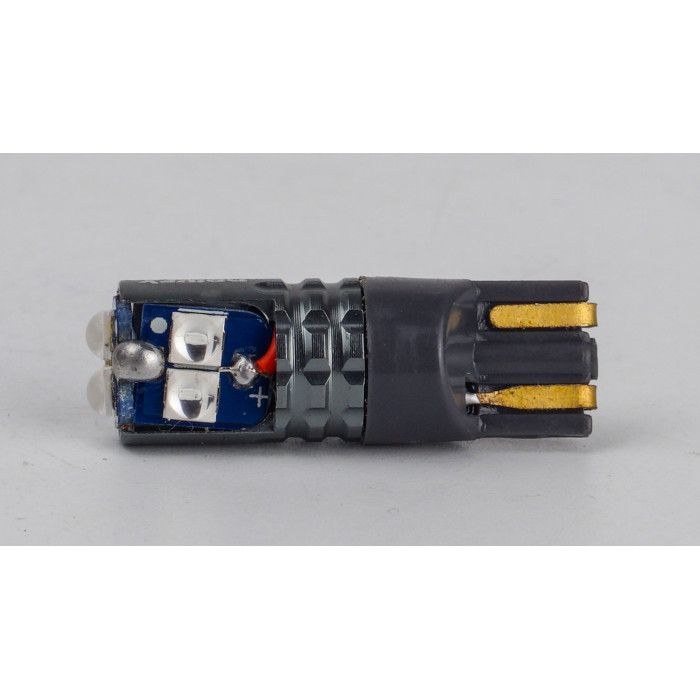 T10-228 Blue 12-24V 1.7W 65Lm W5W base-10mm B