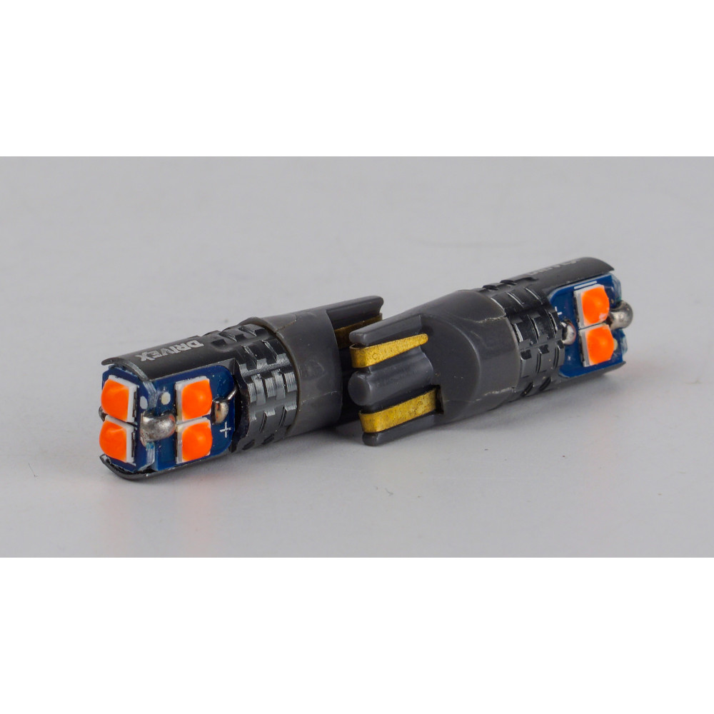 T10-228 Red 12-24V 1.7W 15Lm W5W base-10mm B