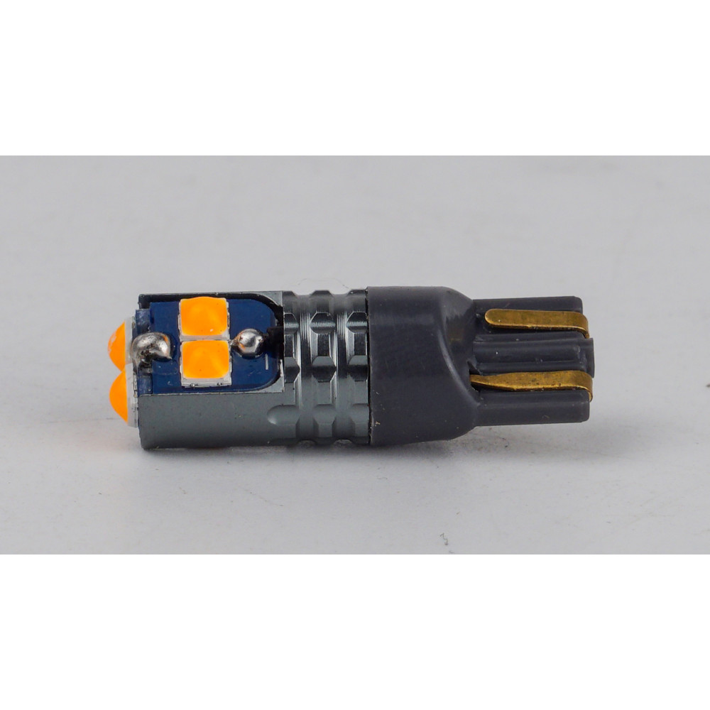 T10-228 Yellow 12-24V 1.7W 75Lm W5W base-10mm B