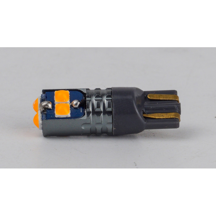 T10-228 Yellow 12-24V 1.7W 75Lm W5W base-10mm B