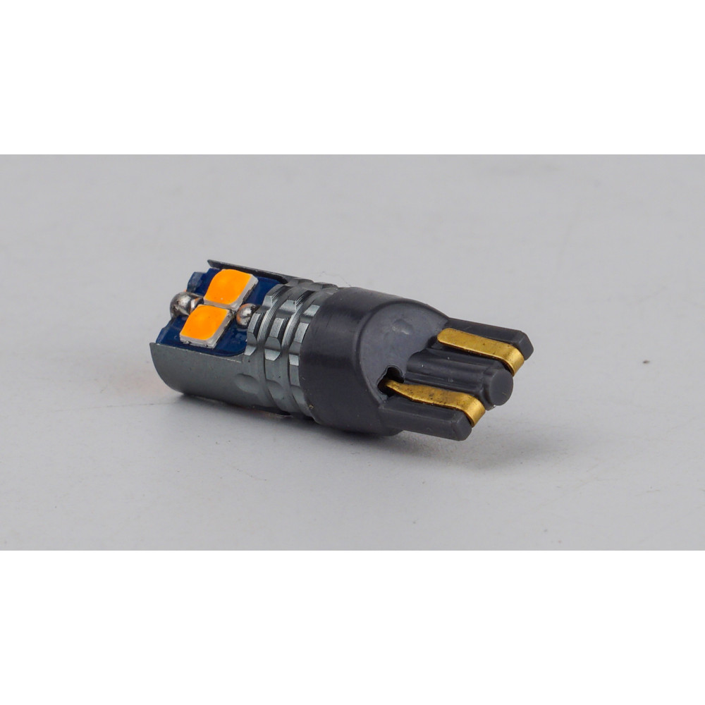 T10-228 Yellow 12-24V 1.7W 75Lm W5W base-10mm B