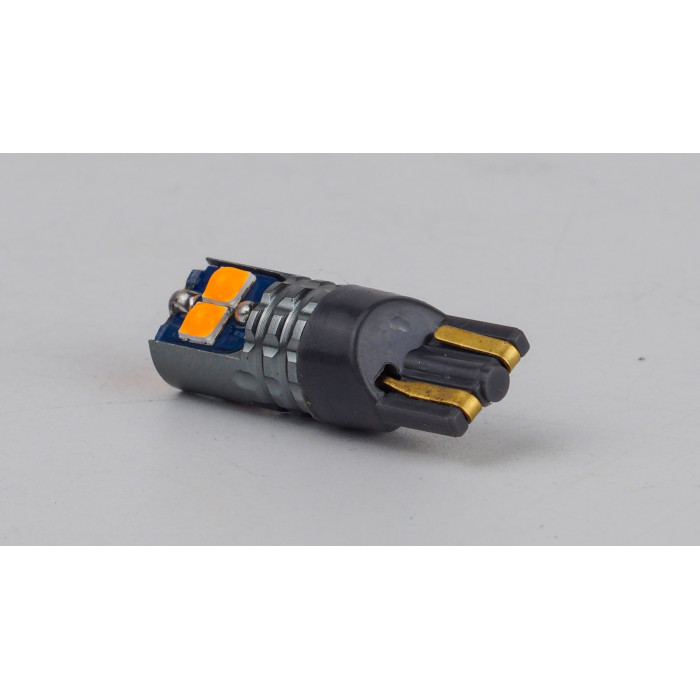 T10-228 Yellow 12-24V 1.7W 75Lm W5W base-10mm B