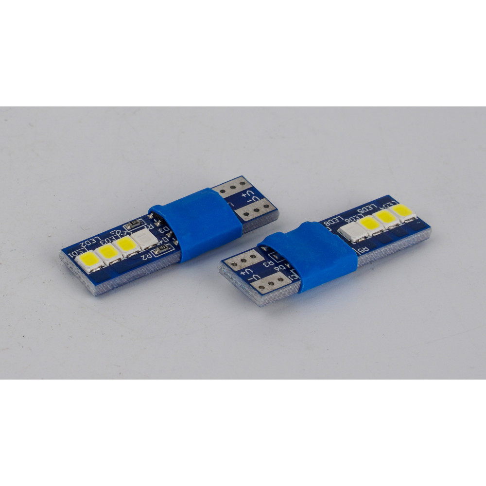 T10-230 Blue 12V 0.6W 30Lm W5W base-10mm C