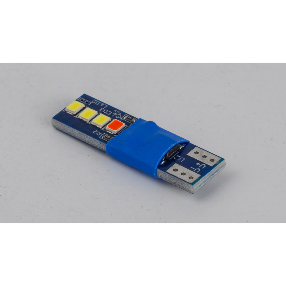 T10-230 Red 12V 0.6W 30Lm W5W base-10mm C
