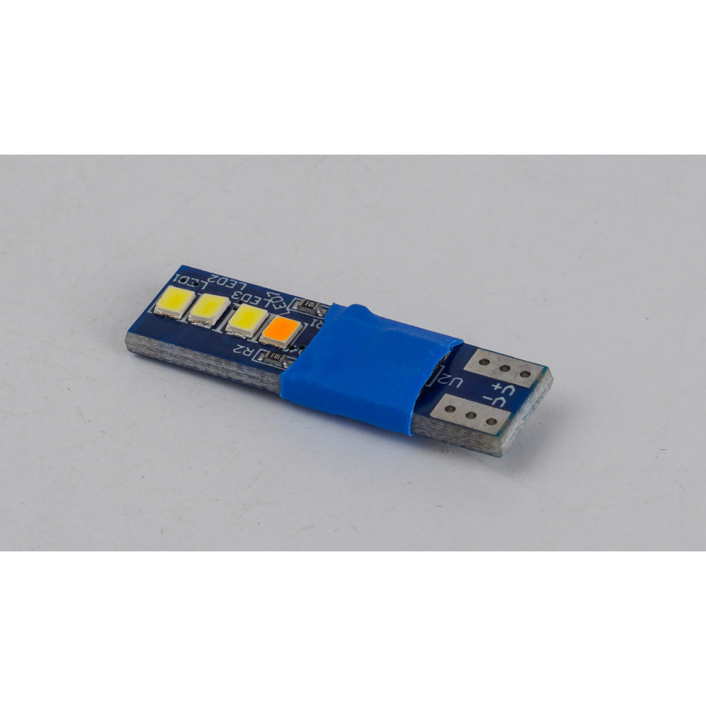 T10-230 Yellow 12V 0.6W 30Lm W5W base-10mm C