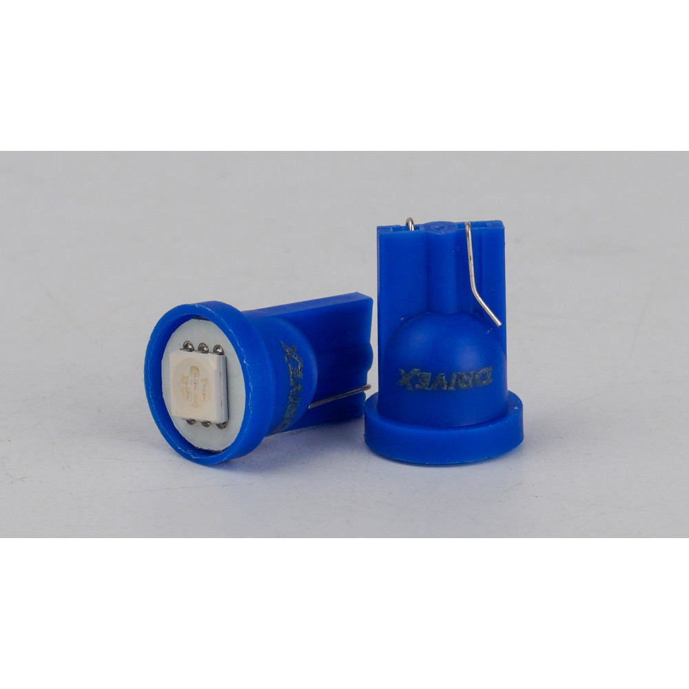 T10-244 Blue 12V 0.3W 5Lm W5W base-10mm C