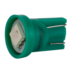 T10-244 Green 12V 0.3W 12Lm W5W base-10mm C