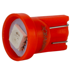 T10-244 Red 12V 0.3W 1Lm W5W base-10mm C