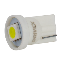 T10-244 White 12V 0.3W 10Lm W5W base-10mm C