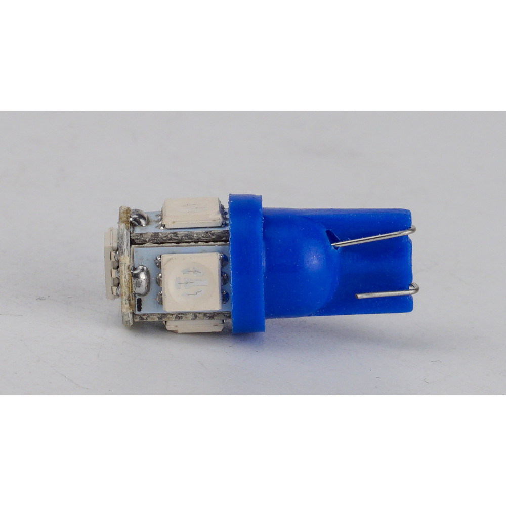 T10-265 Blue 12V 0.7W 10Lm W5W base-10mm C