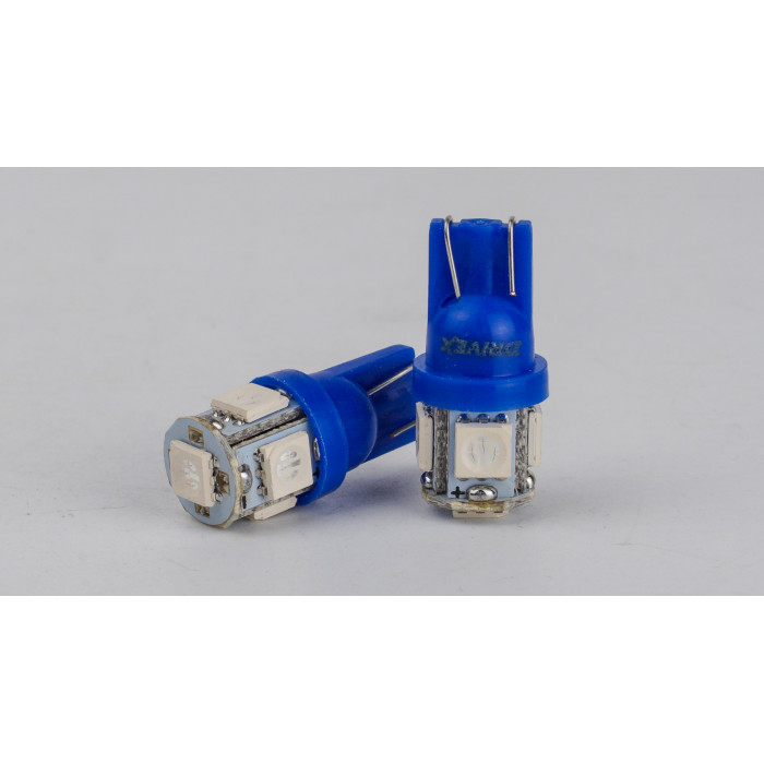 T10-265 Blue 12V 0.7W 10Lm W5W base-10mm C