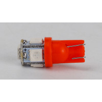 T10-265 Red 12V 0.7W 1Lm W5W base-10mm C