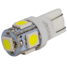 T10-265 White 12V 0.7W 35Lm W5W base-10mm C