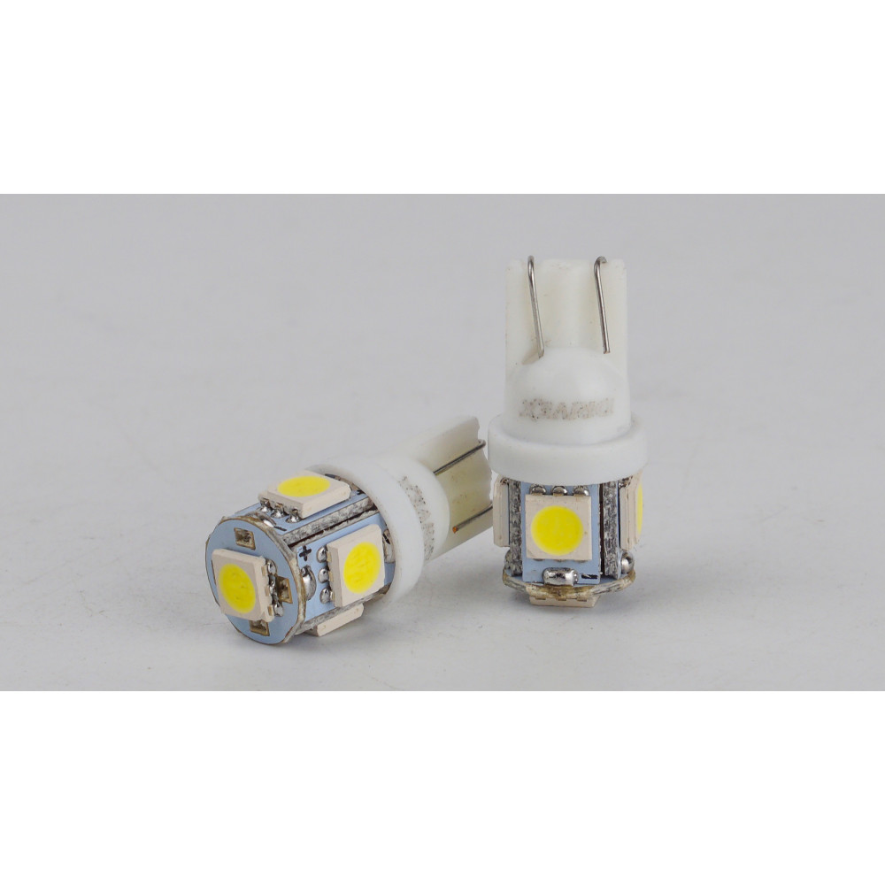 T10-265 White 12V 0.7W 35Lm W5W base-10mm C