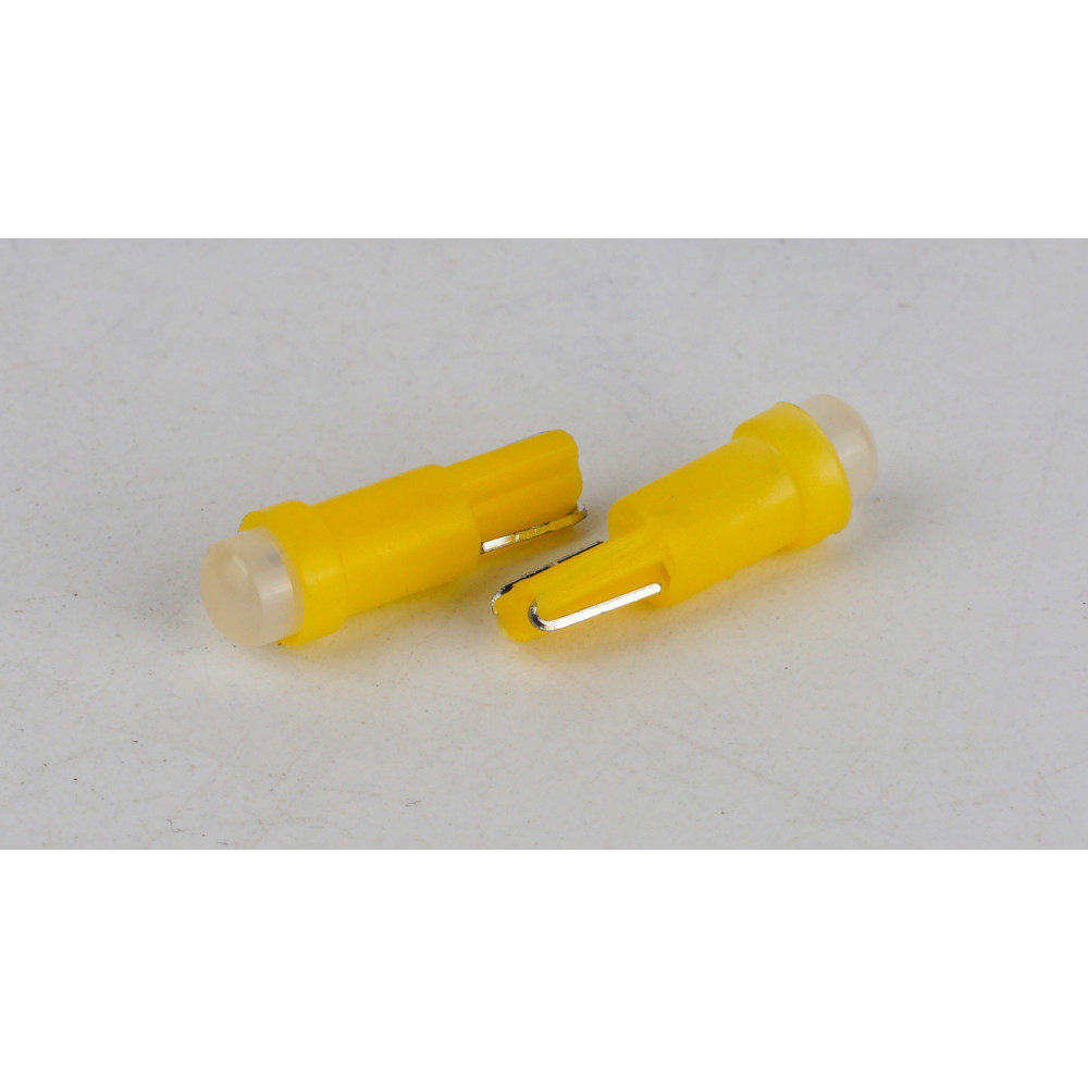 T5-205 Yellow 12V 0.2W 1Lm BA7S/W1.2W d-5mm C