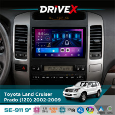 Штатна магнітола для Lexus GX 470 2002-2009 DriveX SE-911 4+64Гб QLED 9" Android 4-ядерний 4x50W(TDA7851) DSP бездротовий CarPlay та AndroidAuto
