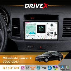 Штатна магнітола для Proton Inspiria 2010+ DriveX S7 2K QLED 10" Android 8-ядерний 2.7ГГц 6x64Гб SIM-картка 3G/4G AK7808 AB 4x50W DSP AK7739 VELVET бездротовий CarPlay та AndroidAuto