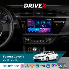 Штатна магнітола для Toyota Corolla 2013-2016 DriveX SE-1011 QLED 10" Android 4-ядерний 4+64Гб DSP 4x50W(TDA7851) бездротовий CarPlay та AndroidAuto